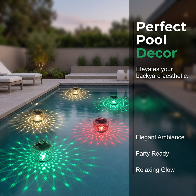 🔥New Hot Selling❤️‍🔥Solar-Powered Floating Pool Lights