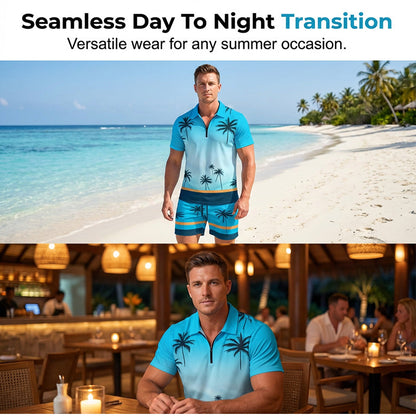 ✨ Men's Tropical Resort 2-Piece Outfit - Summer Vacation Essential ✨