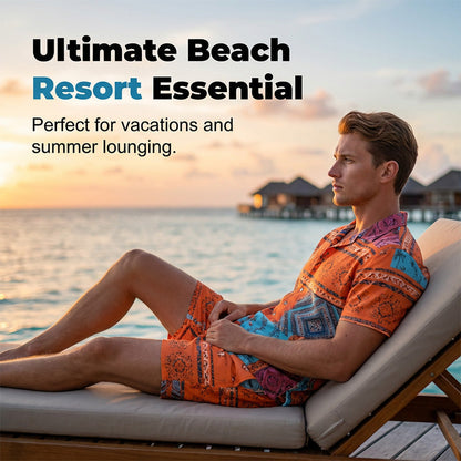 ✨ Men's Tropical Resort 2-Piece Outfit - Summer Vacation Essential ✨