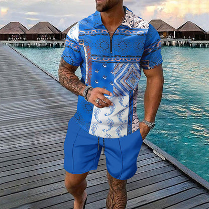 ✨ Men's Tropical Resort 2-Piece Outfit - Summer Vacation Essential ✨