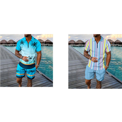 ✨ Men's Tropical Resort 2-Piece Outfit - Summer Vacation Essential ✨