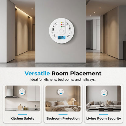 High-Sensitivity CO Alarm with LCD Screen