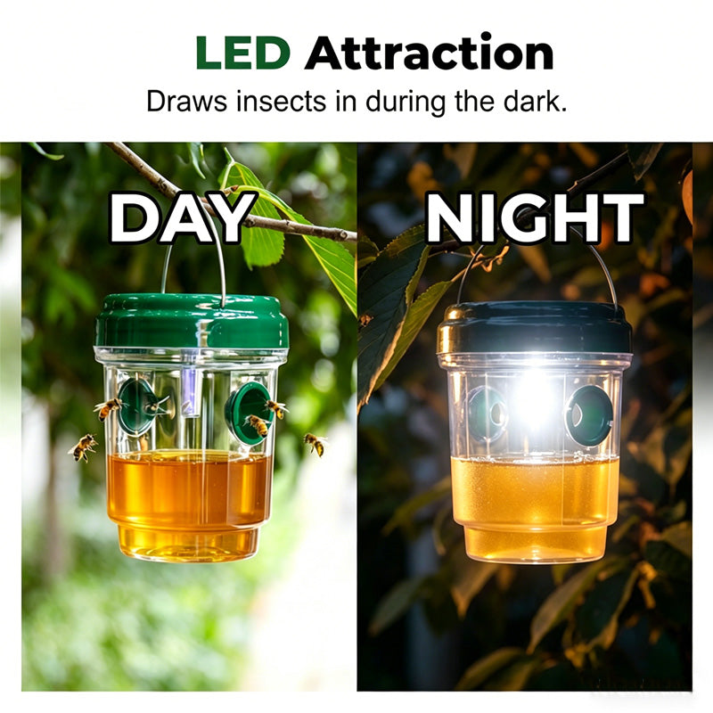 Solar Powered Hanging Wasp Trap