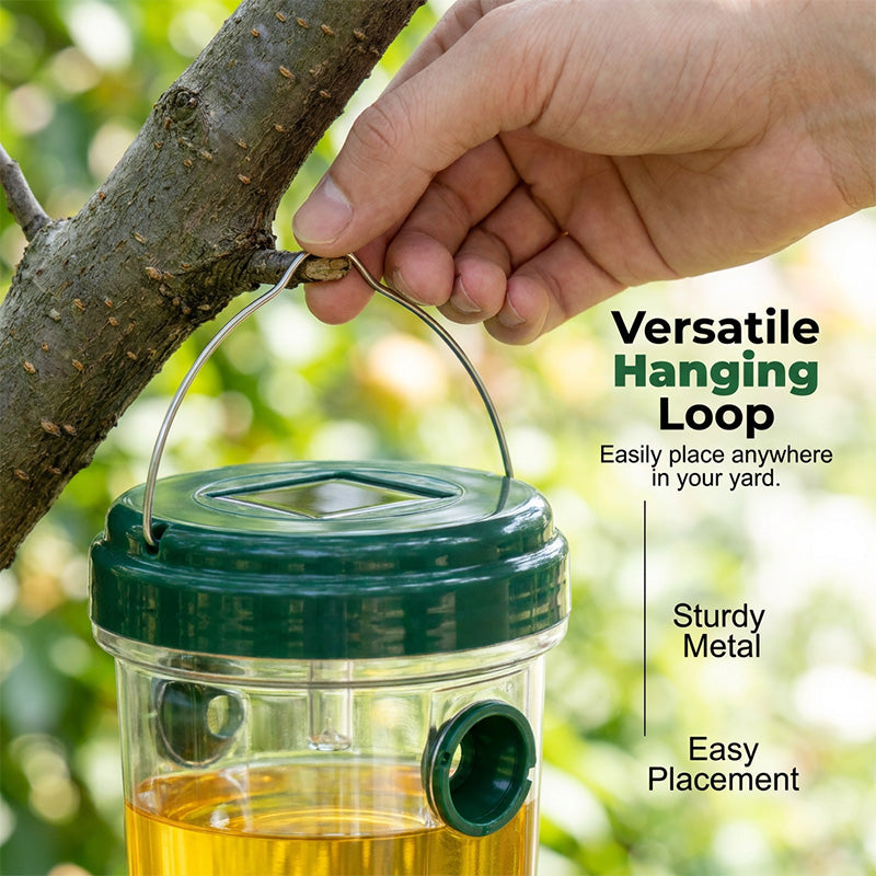 Solar Powered Hanging Wasp Trap