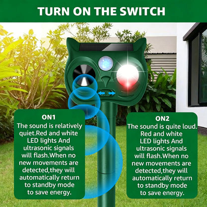 🌞 50% OFF! Solar animal repeller – motion-activated, ultrasonic + flashing light. IP44 waterproof. 50K+ sold! 🚫🦌