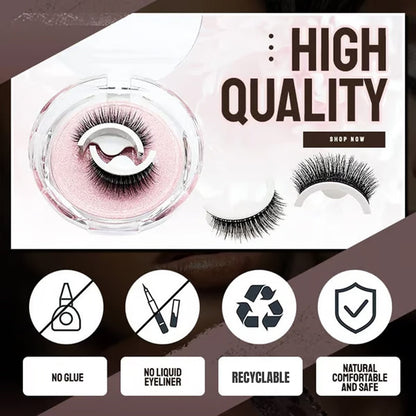 💞50K+ SOLD!👁️✨Reusable Self‑Adhesive False Eyelashes – No glue needed, just press & go. Natural curl, reusable & easy to remove. A beauty game‑changer! 💕🌸