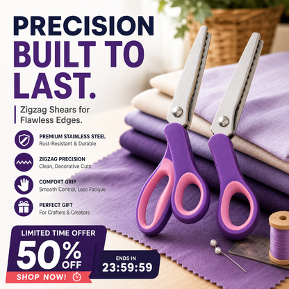 ✂️Multipurpose Pinking Shears Serrated Scissors